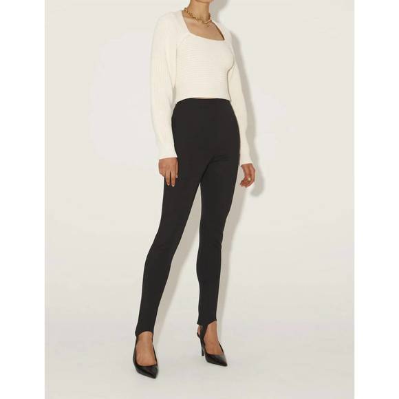 NEW HANSEN & GRETEL women's bruna ribbed sweater in ivory - Picture 2 of 3